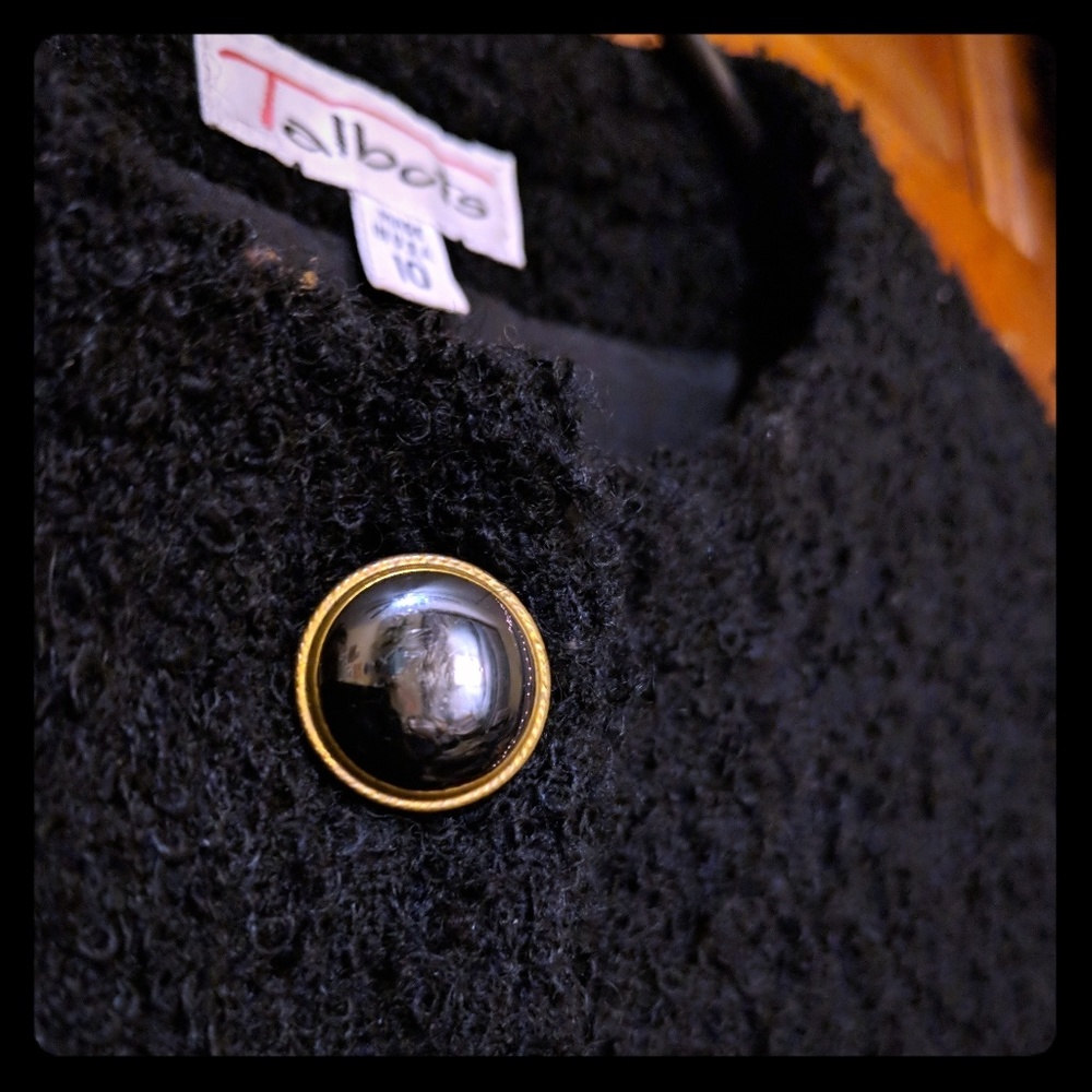 black textured jacket